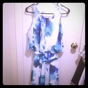 Calvin Kline blue floral dress